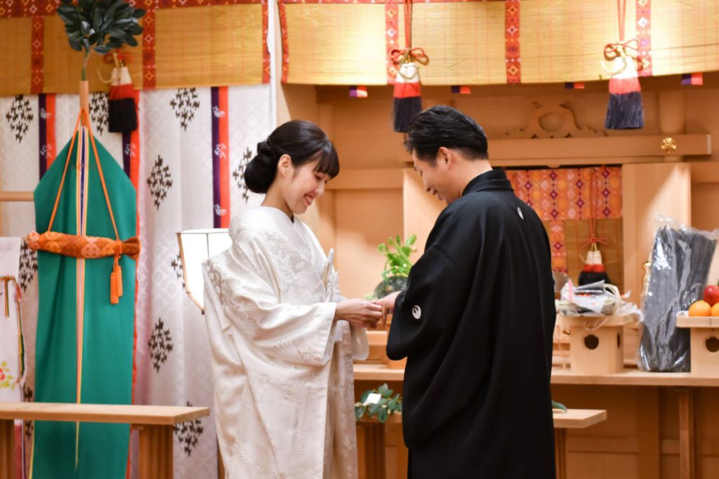 和と洋のベストマッチ
あこがれの神前結婚式