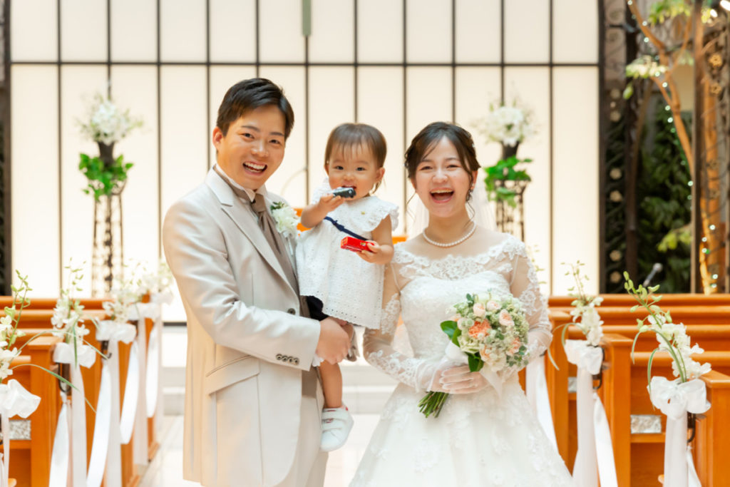 3年越しの結婚式
～パパママウエディング～