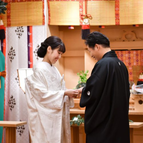 和と洋のベストマッチ
あこがれの神前結婚式