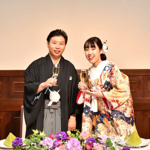 和と洋のベストマッチ
あこがれの神前結婚式