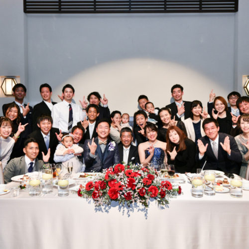 テーマは”感謝”
みんなの笑顔を思い浮かべて進めた結婚式準備