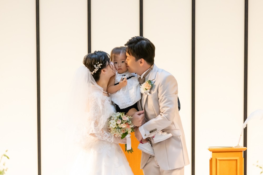 3年越しの結婚式
～パパママウエディング～