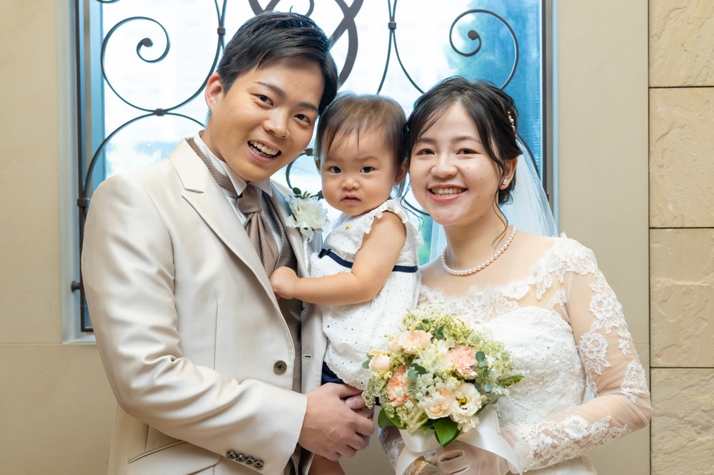 3年越しの結婚式
～パパママウエディング～